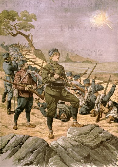 Une héroïne serbe pendant la guerre des Balkans (1912)