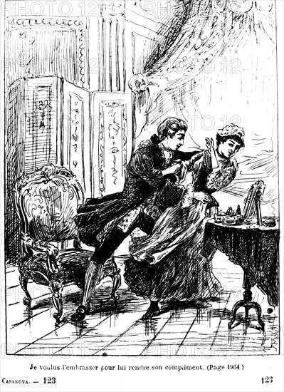 Scene from 'Histoire de ma vie' by Casanova