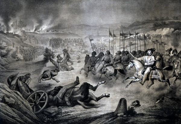 Garibaldi à la bataille de Velletri, le 19 mai 1849