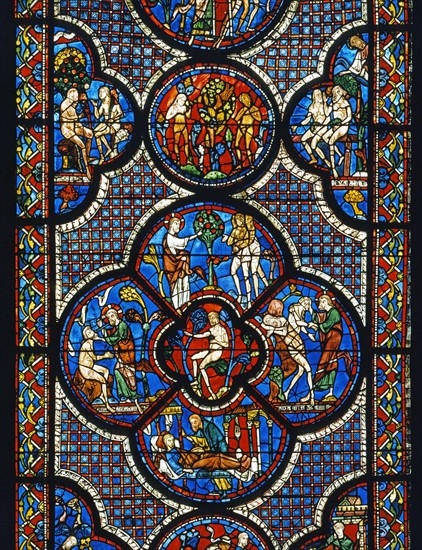 Vitrail de la cathédrale Notre-Dame de Chartres