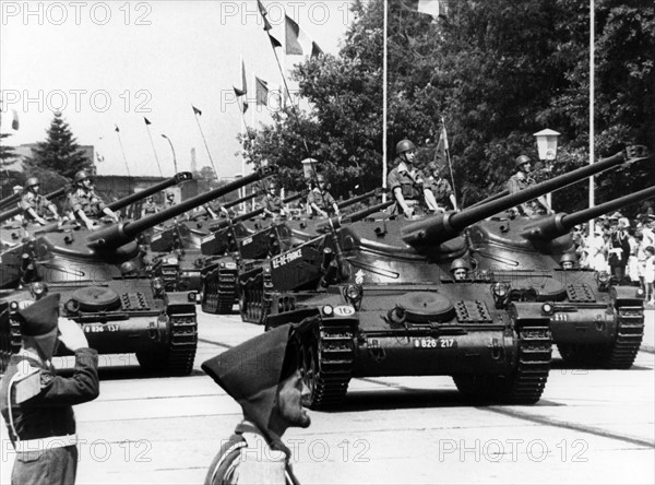 Parade on national day of French army in Berlin