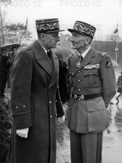 The French military governor of Berlin Manceaux-Demiau is given an official farewell with a parade