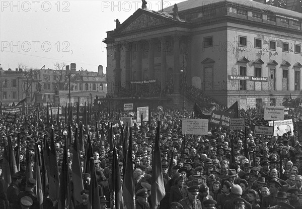 Post-war period - Protest against currency reform in 1949