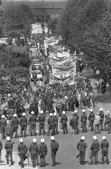 RAF hunger strike - demonstration in Bonn 1989