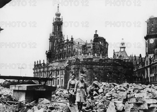 Post-war era - Trümmerfrauen ("rubble women")