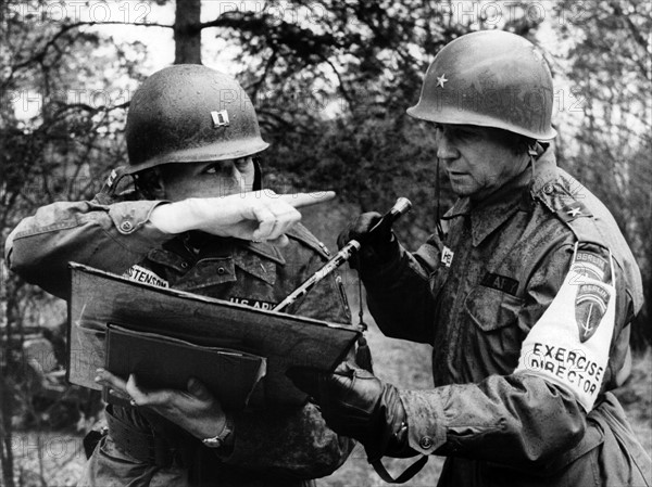 General Hartel at manoeuvre of US army in Grunewald