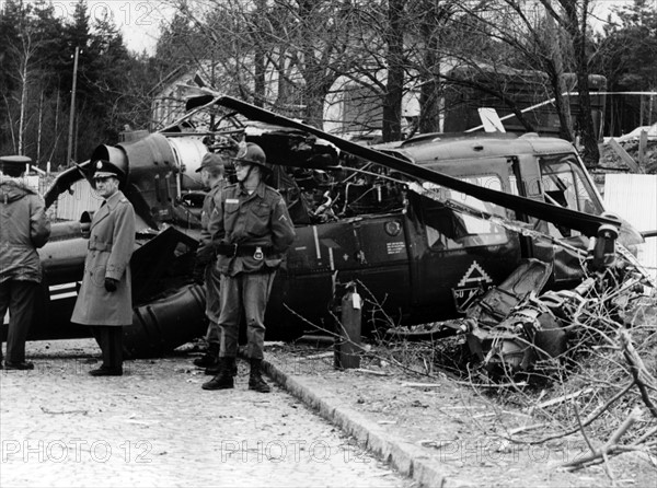 Helicopter of US army crashed