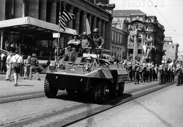 US military parade in Stuttgart