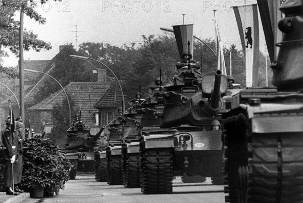 Military parade in Berlin Zehlendorf