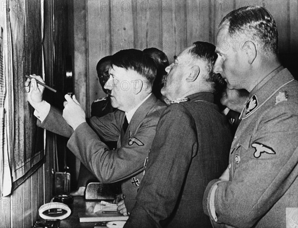 Adolf Hitler in the Führer headquarters