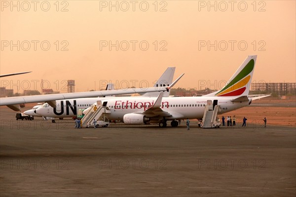 Boeing B737-700 of the Ethiopian Ethiopian airlines