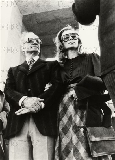 Mohammad Reza Shah Pahlavi and Farah Pahlavi, at Aswan, January 1979