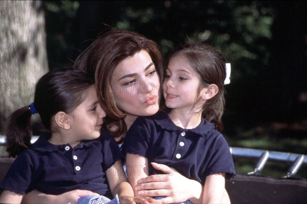 Leila Pahlavi with her nieces Noor and Iman