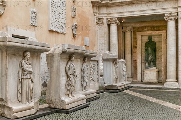 Remains Of The Cell Decoration From The Temple Of The God Hadrian