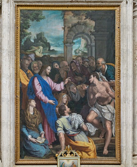 Montepulciano, church of St. Augustine: “The Resurrection of Lazarus”, oil painting on canvas by Alessandro Allori, 1593.
Chiesa di Sant'Agostino, Montepulciano (SI), Toscana - Tuscany, Italia - Italy