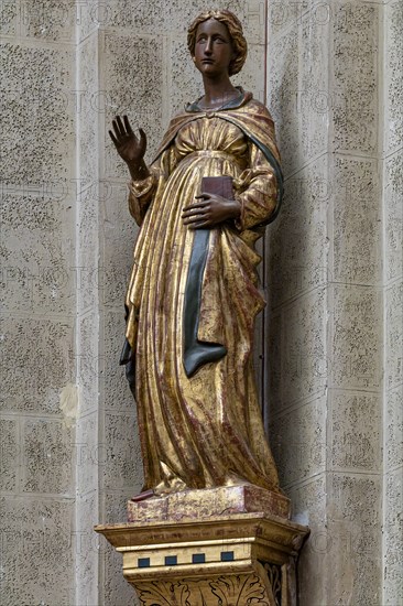 Montepulciano, Duomo (Cathedral of S. Maria Assunta): “Annunciated Virgin” by Francesco di Valdambrino, before 1435.
Chiesa di Sant'Agostino, Montepulciano (SI), Toscana - Tuscany, Italia - Italy