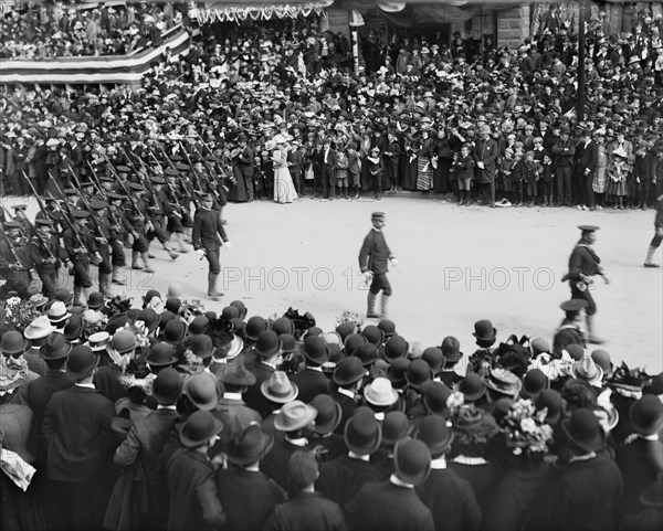 Military Parade in Honor of Admiral George Dewey, New York City, New York, USA, Detroit Publishing Company, 1899