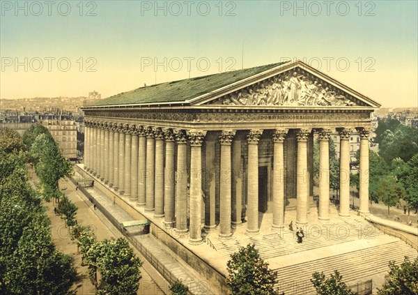 La Madeleine, Paris, France, Photochrome Print, Detroit Publishing Company, 1900