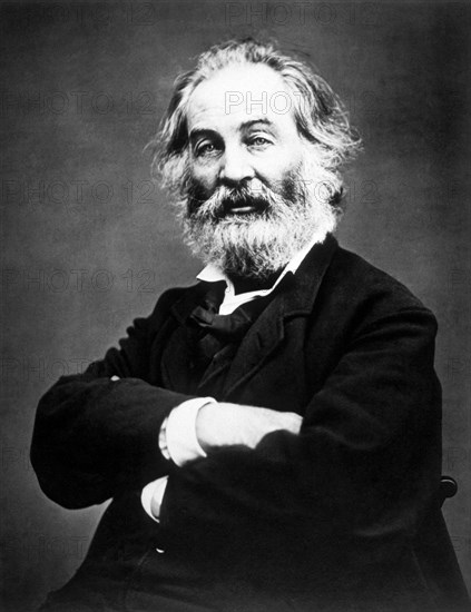 Walt Whitman (1819-1892), Portrait by Mathew Brady, circa 1866