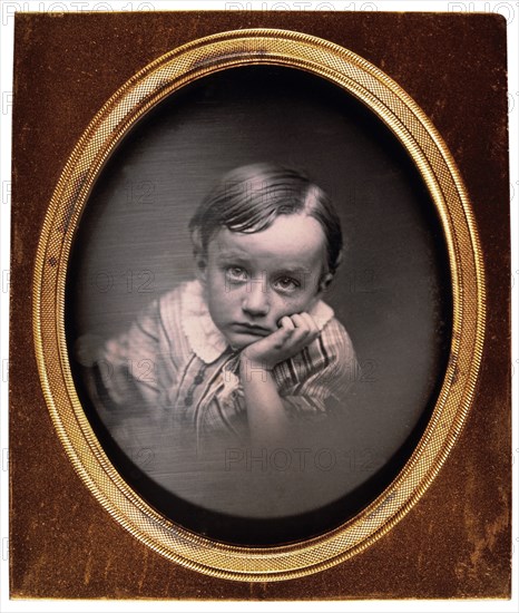 Young Boy Portrait, Daguerreotype, circa 1850's