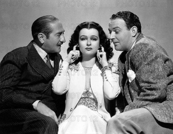 Adolphe Menjou, Joan Bennett, William Gargan, Publicity Portrait, on-set of the Film, "The Housekeeper's Daughter", 1939