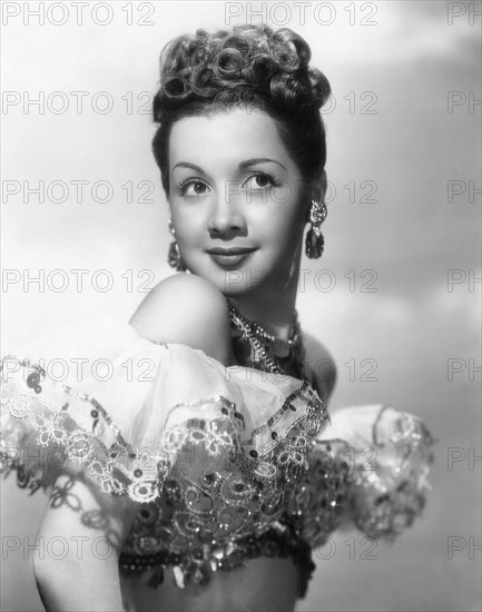 Olga San Juan, on-set of the Film, "Blue Skies", 1946