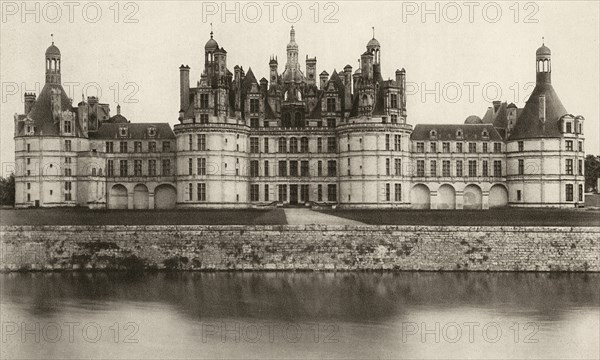 Chateau de Chambord, Chambord, France, circa 1913