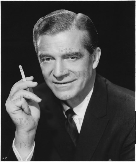 Dana Andrews, Publicity Portrait with Cigarette, circa 1960's