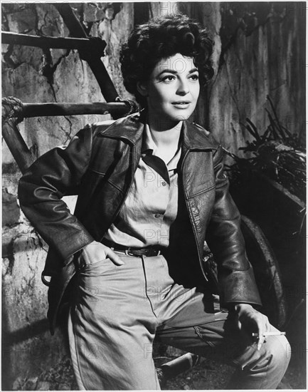 Anne Bancroft, on-set of the Film “7 Women”, 1966