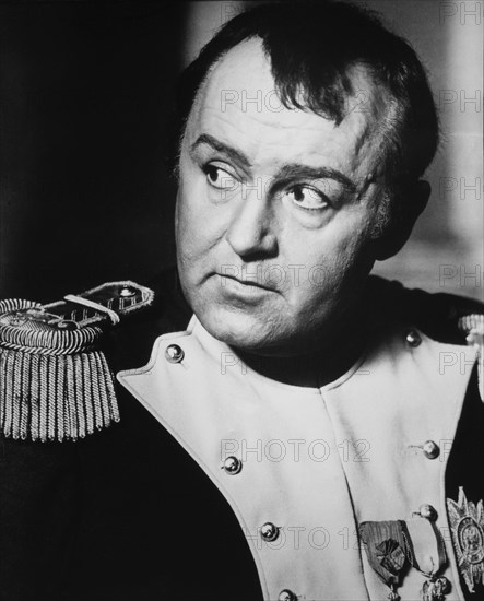 Rod Steiger, on-set of the Film "Waterloo", 1970