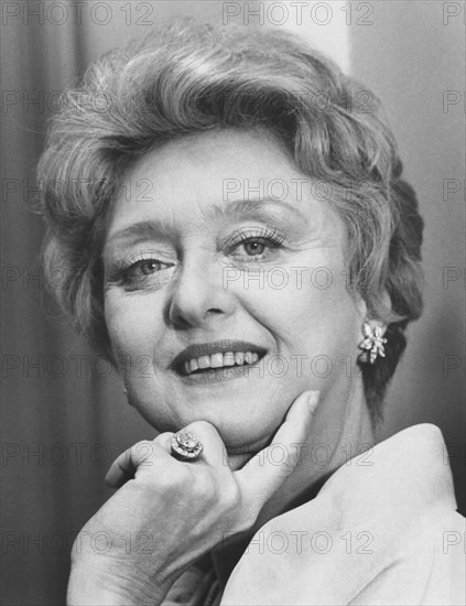 Celeste Holm, on-set of the TV Show, "Trapper John, M.D.", 1979