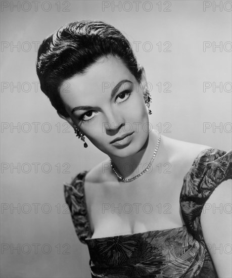 Joan Evans, Publicity Portrait for the Film, "The Flying Fontaines", Columbia Pictures, 1959