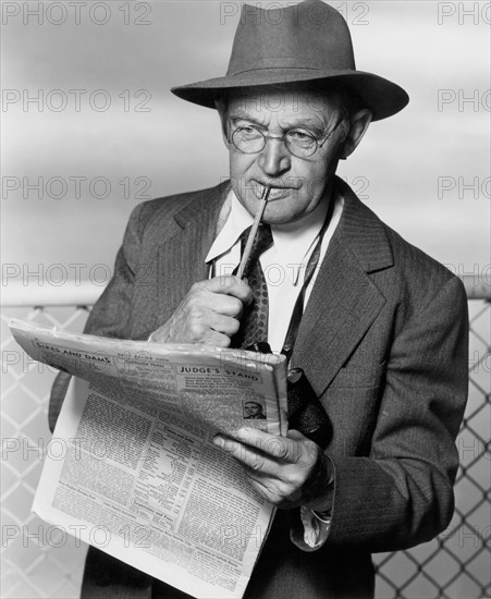 Barry Fitzgerald, Publicity Portrait for the Film, "The Story of Seabiscuit", Warner Bros., 1949