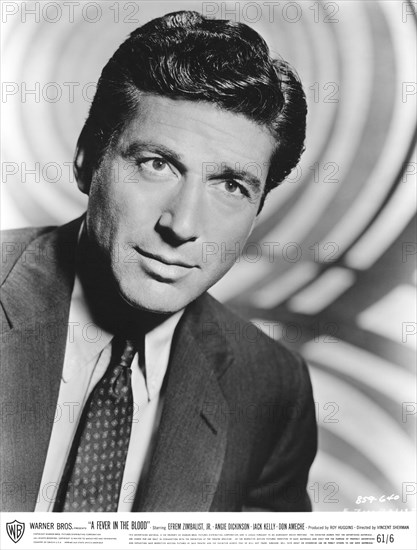 Efrem Zimbalist, Jr., Publicity Portrait for the Film, "A Fever in the Blood", Warner Bros., 1961