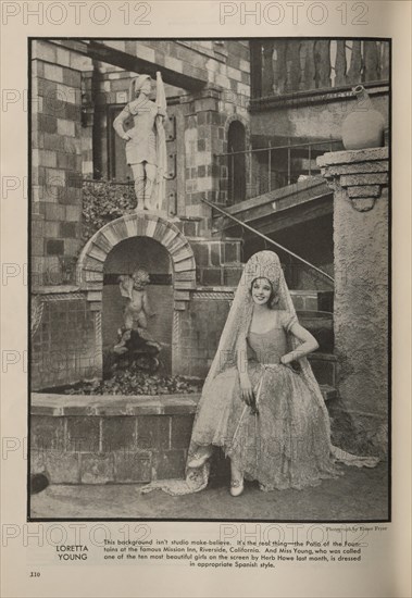 Actress Loretta Young, Publicity Portrait inside The New Movie Magazine, May 1930