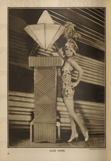 Actress Alice White, Publicity Portrait inside The New Movie Magazine, May 1930