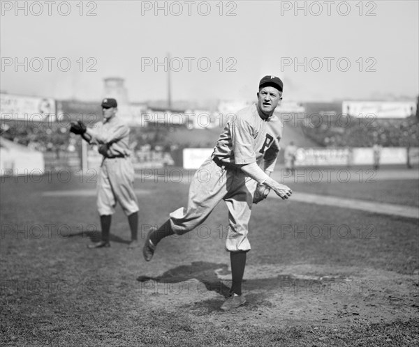 Grover Cleveland Alexander, Major League Baseball Player, Philadelphia Phillies, Half-Length Portrait, Bain News Service, 1911