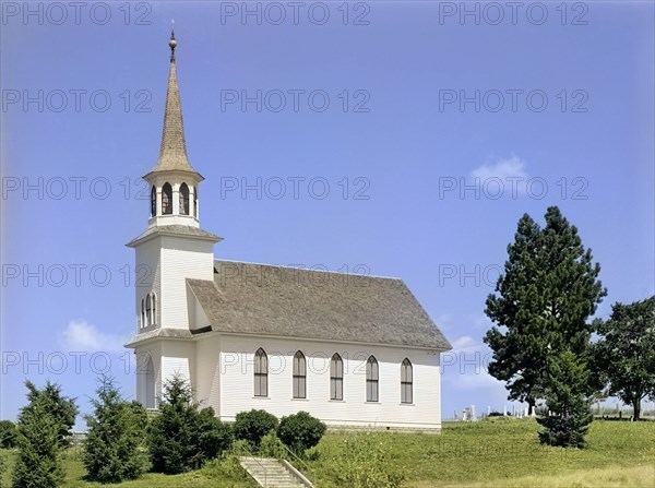 Genesee Valley Lutheran Church, Latah County, Idaho, USA, Russell Lee, U.S. Farm Security Administration, July 1941