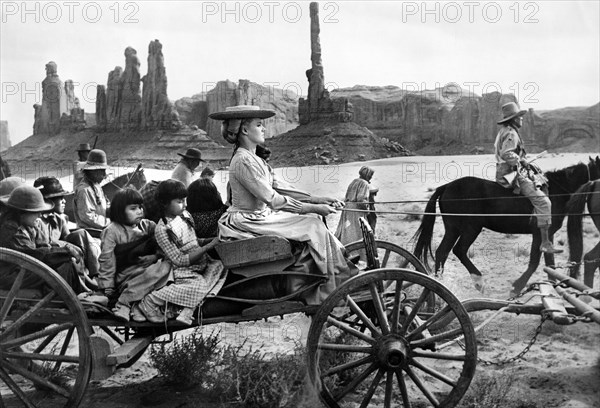 Carroll Baker, on-set of the film, "Cheyenne Autumn", Warner Bros., 1964