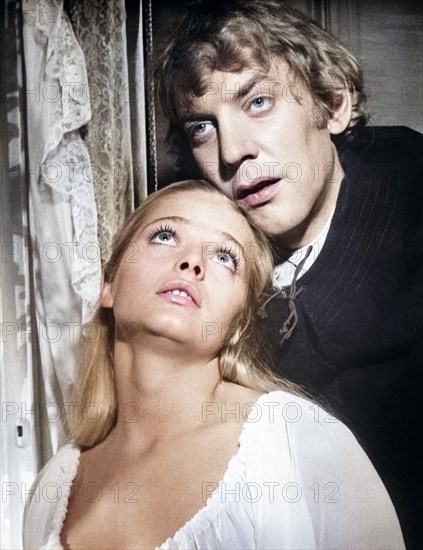 Ewa Aulin, Donald Sutherland, on-set of the film, "Start The Revolution Without Me", Warner Bros., 1970