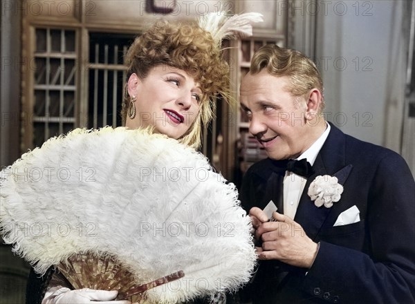 Judith Anderson, Michael Chekhov, on-set of the film, "Specter Of The Rose", Republic Pictures, 1946