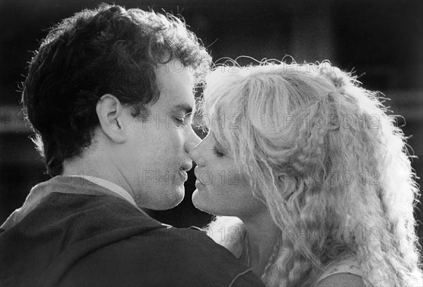 Tom Hanks, Daryl Hannah, on-set of the film, "Splash", Buena Vista Distribution, 1984