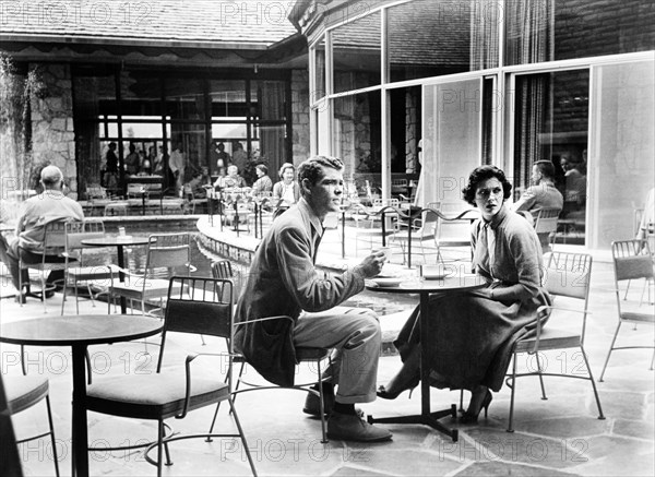 Richard Tretter, Frances Rafferty, on-set of the film, "Wings Of Chance", Universal Pictures, 1961