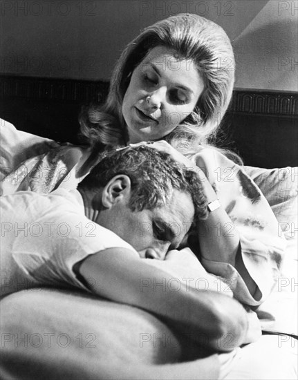 Joanne Woodward, Paul Newman, on-set of the film, "Winning", Universal Pictures, 1969