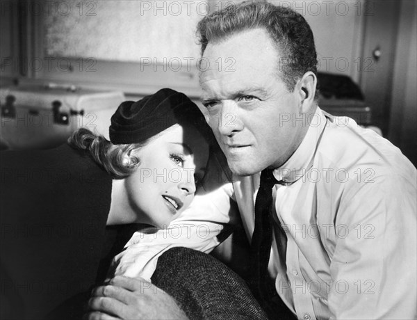 Arlene Dahl, Van Heflin, on-set of the film, "Woman's World", 20th Century-Fox, 1954