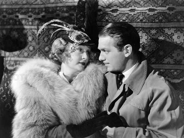 Billie Burke, Douglas Fairbanks, Jr., on-set of the film, "The Young In Heart", United Artists, 1938