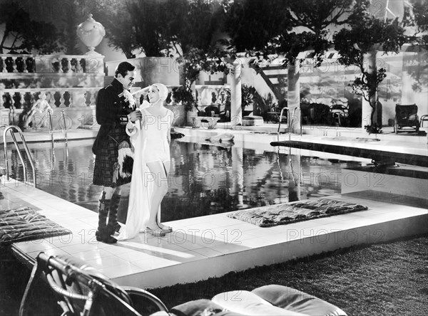 Richard Carlson, Janet Gaynor, on-set of the film, "The Young In Heart", United Artists, 1938