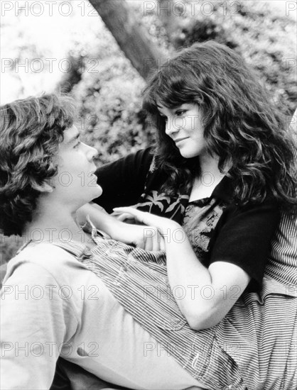 Timothy Hutton, Valerie Bertinelli, on-set of the film, "Young Love, First Love", Lorimer Productions, CBS-TV, 1979