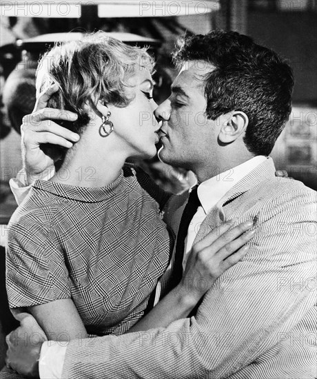 Janet Leigh, Tony Curtis, on-set of the film, "Who Was That Lady", Columbia Pictures, 1964