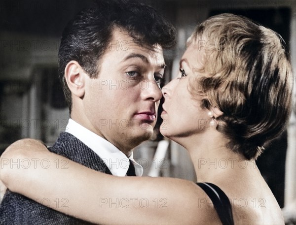 Janet Leigh, Tony Curtis, on-set of the film, "Who Was That Lady", Columbia Pictures, 1964